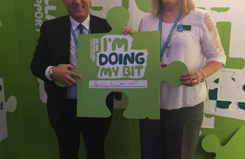 Crawley MP 'Does His Bit' for Macmillan Cancer Support
