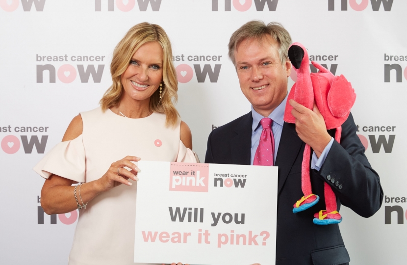 Henry Smith MP wears Pink for Breast Cancer