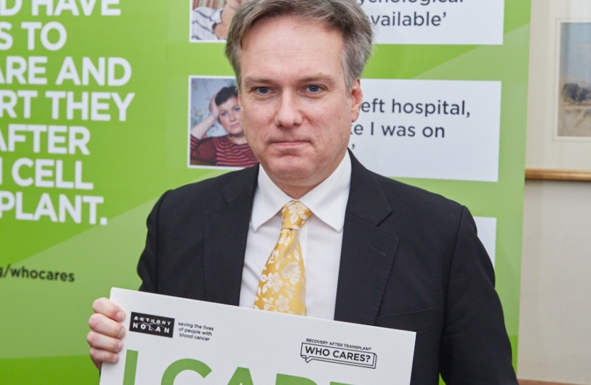 Crawley MP backs Campaign for Better Post-Transplant Care