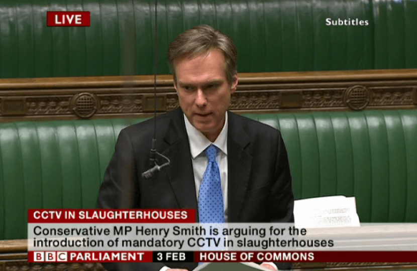 Crawley MP hails CCTV in Slaughterhouses Update