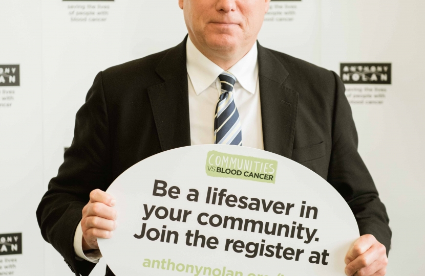 Henry Smith MP celebrates Crawley's Efforts to Cure Blood Cancer