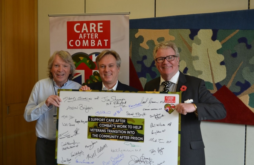 Henry Smith MP pledges Support to Help Veterans Re-transition into Society after Prison