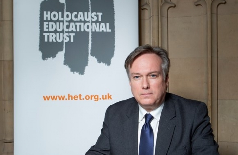 Henry Smith MP signs Holocaust Educational Trust Book of Commitment marking 77 years since the Liberation of the Concentration Camps