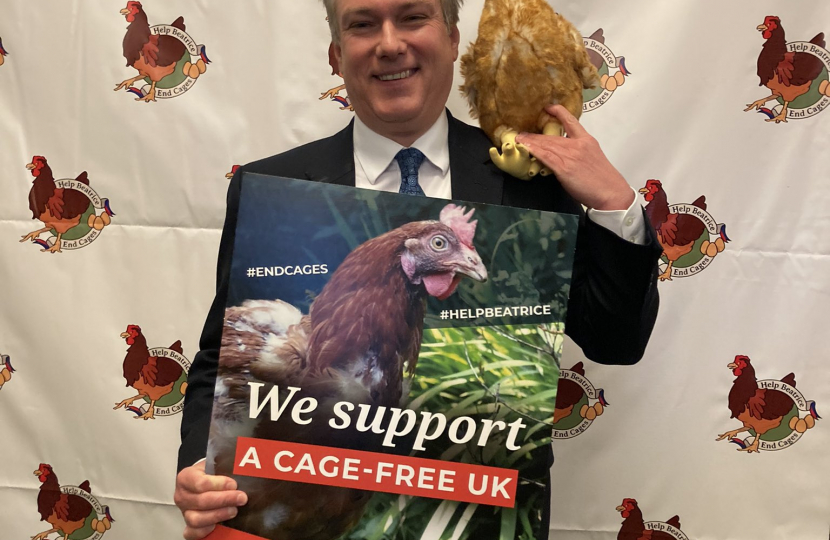 Henry Smith MP backs Ending Cages for Laying Hens